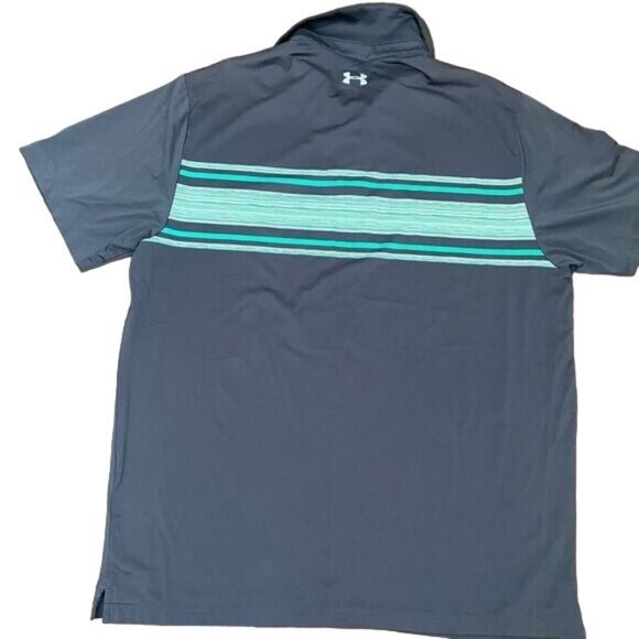 Under Armour Men's Playoff Space Dyed Polo Shirt XL Loose Moisture Wicking - Picture 7 of 7